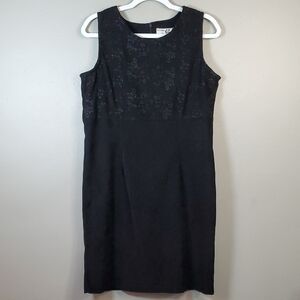 Victoria Moon Black Sleeveless Dress. Size 10
